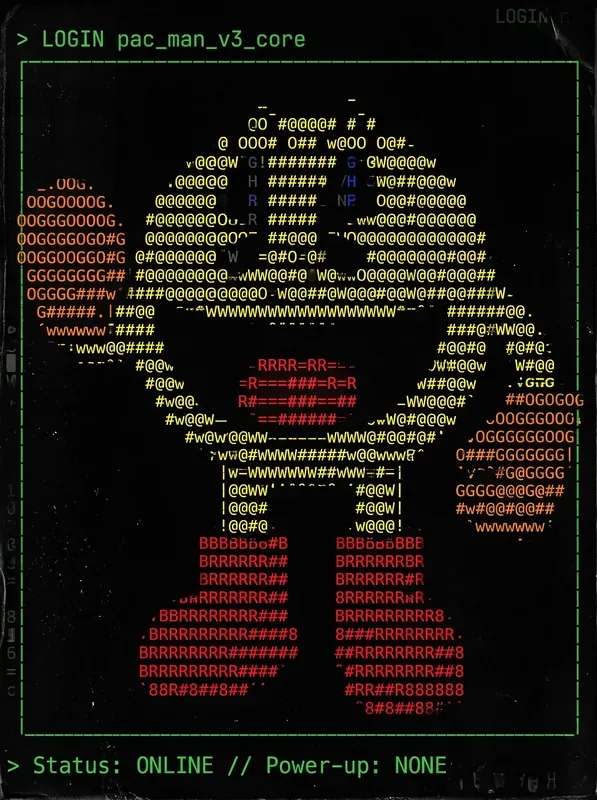 Póster ilustrado de Pacman