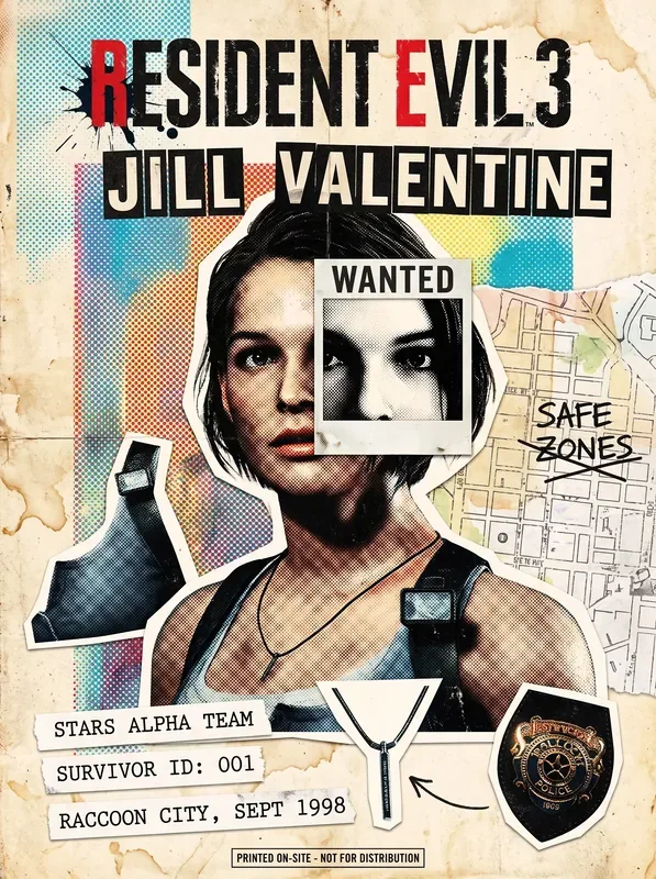 Póster ilustrado de Resident Evil 3